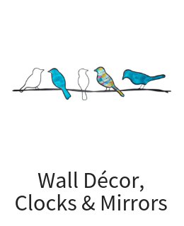 Wall Art Decor, Mirrors, Clocks