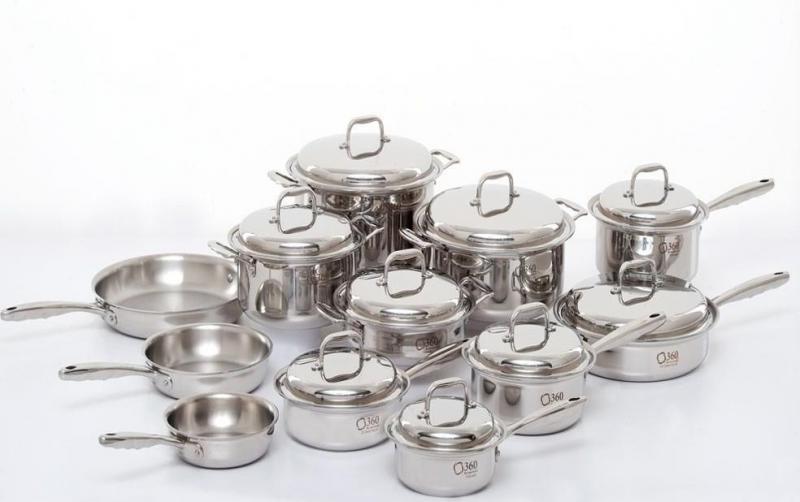 360 Cookware 9 Piece Stainless Steel Cookware Set