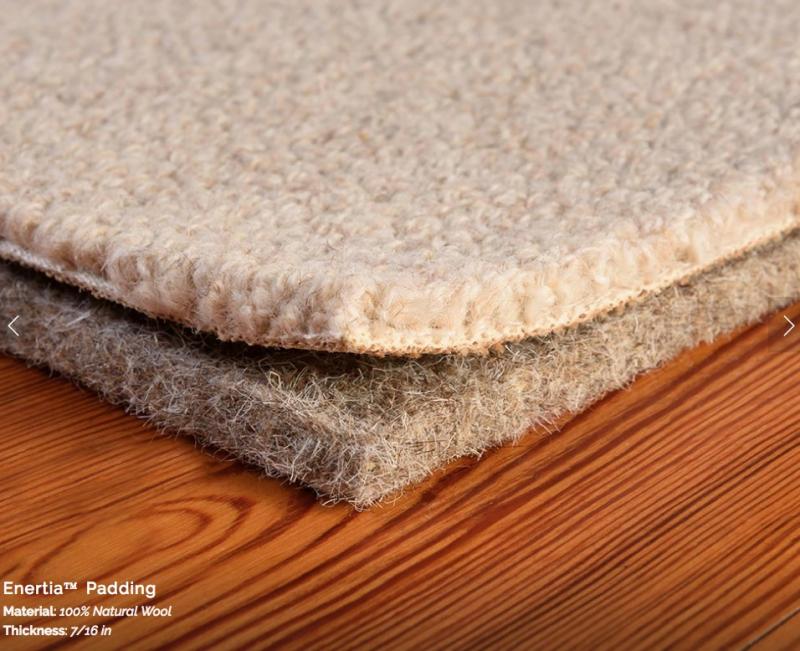 Natural Wool Carpet Pad, Wool Rug Pad