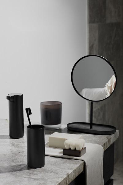 Blomus Black Bathroom Accessories Collection, 2-Piece Set
