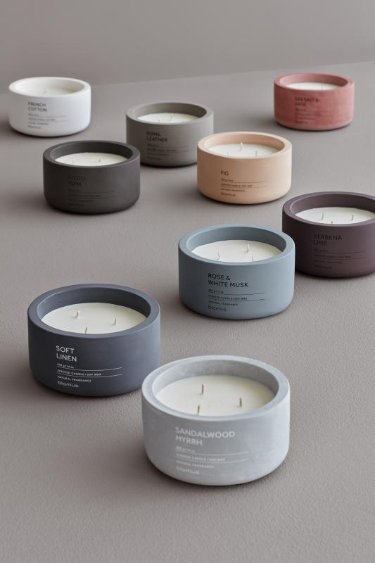 Fraga Scented Candle in Concrete Container – 3 Wicks | Working Wonders