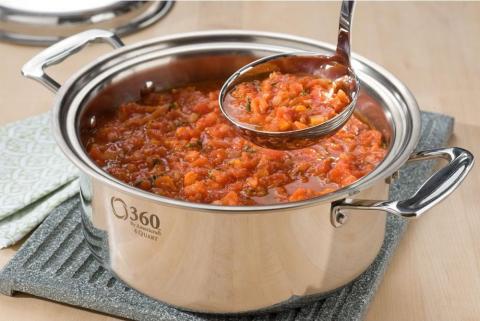 360 Cookware Stainless Steel 4 Qt Stock Pot with Cover