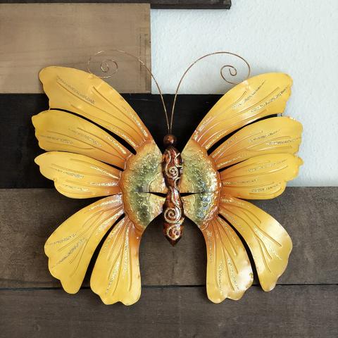 Sunflower Butterfly Wall Decor Metal Wall Art