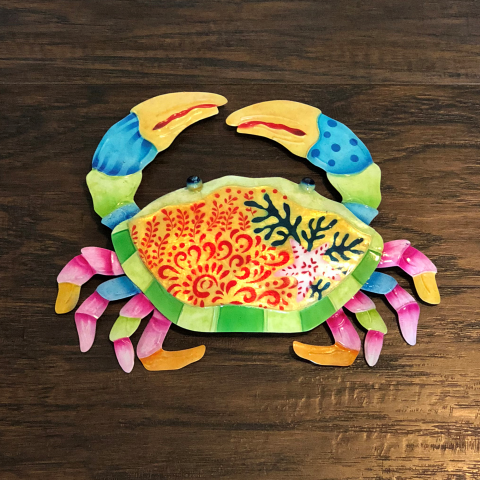 Eangee Crab Colorful Wall Decor