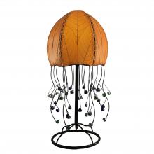 eangee jellyfish table lamp in orange