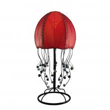 eangee jellyfish table lamp in red