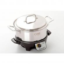 4 Quart Slow Cooker with pot that you can also directly use on the cooktop burner