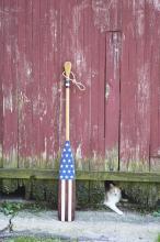 Americana Home Decor American Flag design Oar 