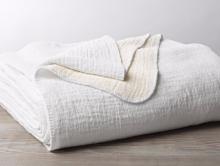 Coyuchi Organic Cosy Cotton Blanket