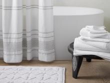 Coyuchi Organic Bath Towels and Shower Curtain