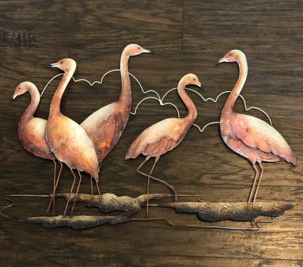 Eangee Flamingos Wall Decor Group Of Five