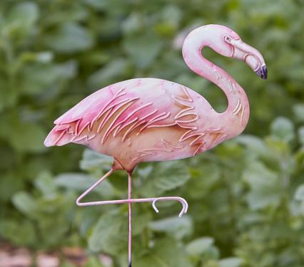 Eangee Pink Flamingo Garden Stake