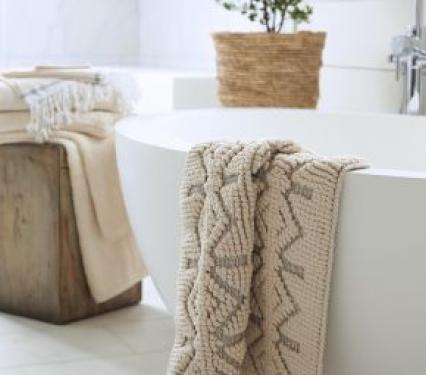 Organic Cotton Bath Rug and Runner
